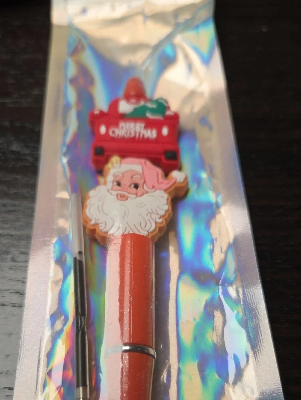 Festive Red Santa Ballpoint Pen – Holiday Party Favor